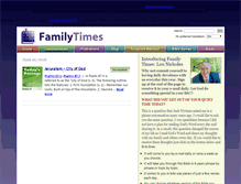 Tablet Screenshot of family-times.net